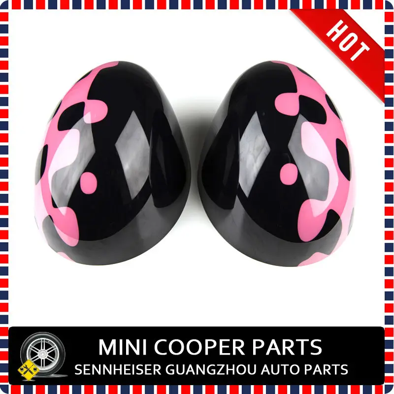 Vivid Pink Style Side Mirror Cover-3
