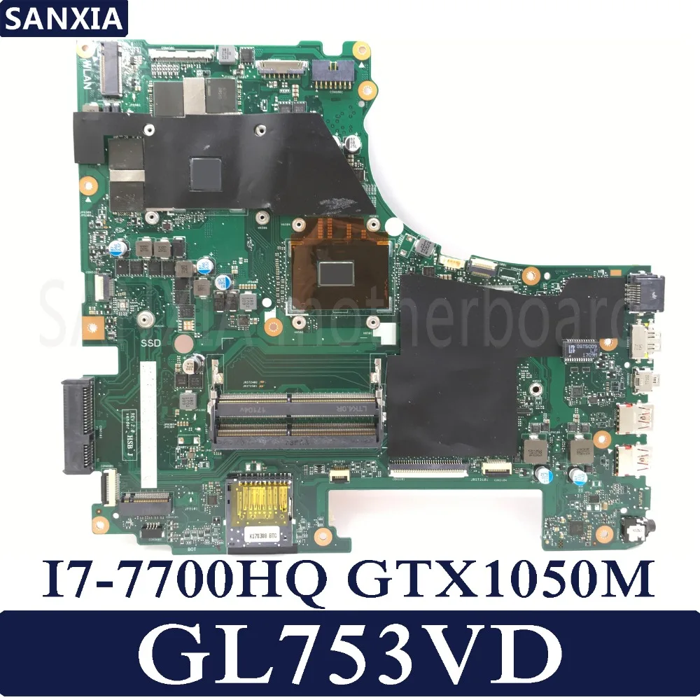 Kefu ROG GL753VD материнская плата для ноутбука ASUS GL753VD GL753E GL753V GL753 Тесты Оригинал материнская плата I7-7700HQ GTX1050M-4G