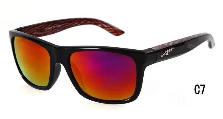 Спортивные солнцезащитные очки для мужчин и женщин, для вождения, квадратная оправа, солнцезащитные очки для мужчин, очки с зеркальным покрытием для женщин, gafas de sol hombre - Цвет линз: C7