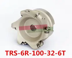 TRS 6R-100-32-6T торцевая фреза с индексацией плоских черновой резки, Фрезерный резак с ЧПУ