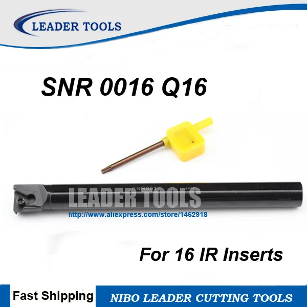 1P SNR00160Q16 Threadi Threading Cut boring bar tool Holder 10P 16IR AG60 SMX35 