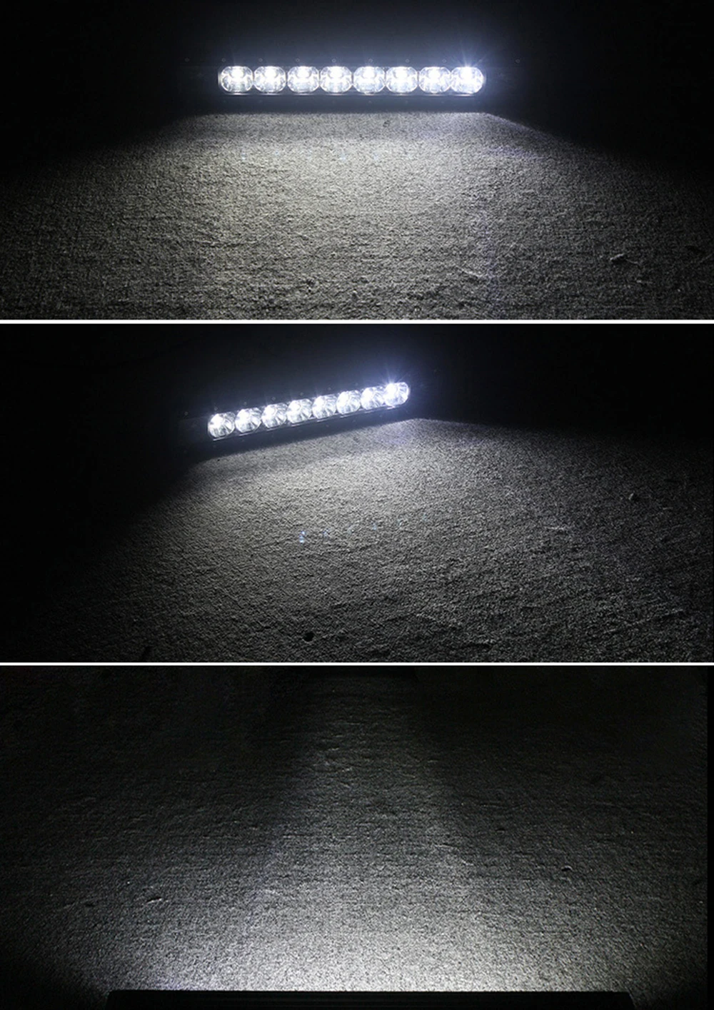 single row rgb led light bar 22inch 20inch led work light bar 72w led driving light headlight headlamp fog foglight heavy duty truck off road vehicles tractor hook machine atv utv pickup 4x4 4wd auxliary  (4)