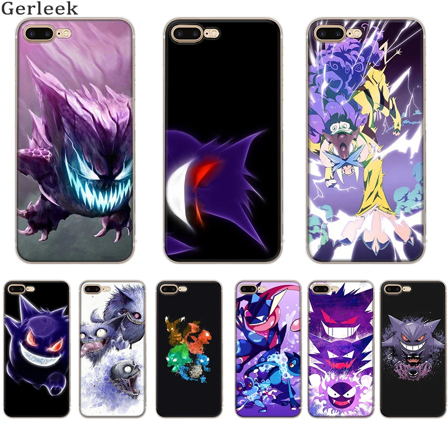 Чехол для телефона iPhone 11 Pro X XS XR Max 6 6s 7 8 Plus5 SE чехол с мультяшным рисунком Gengar Sinister
