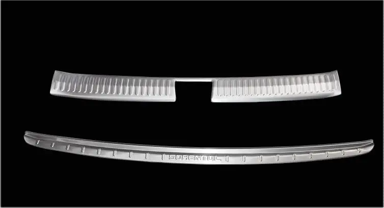 

For KIA Sorento 2015-2017 Stainless Steel Rear Bumper guard protector footplate Door Sill Plate Scuff Auto accessories