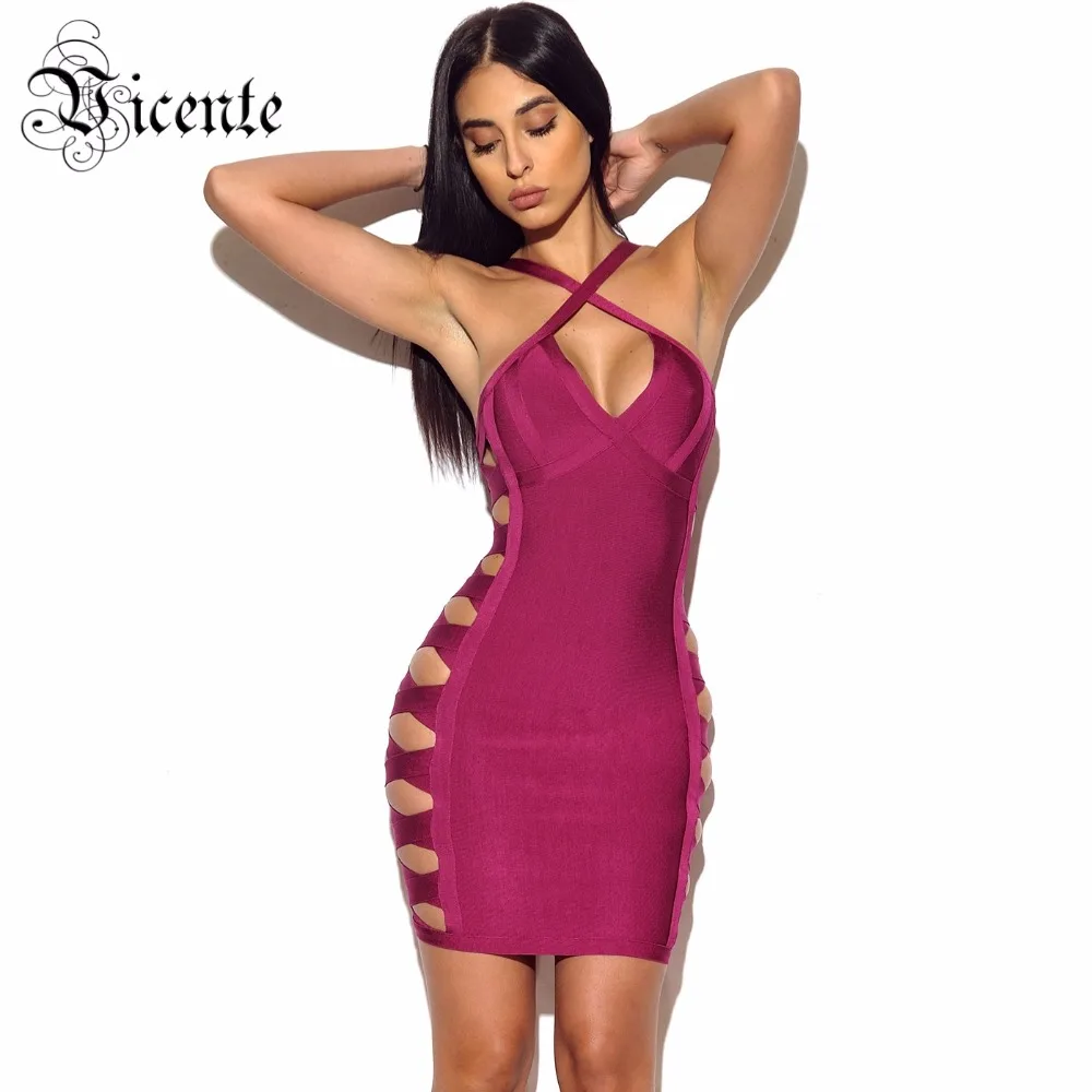Горячая новинка 2020 шикарное сексуальное платье с лямкой на шее сбоку вырезами