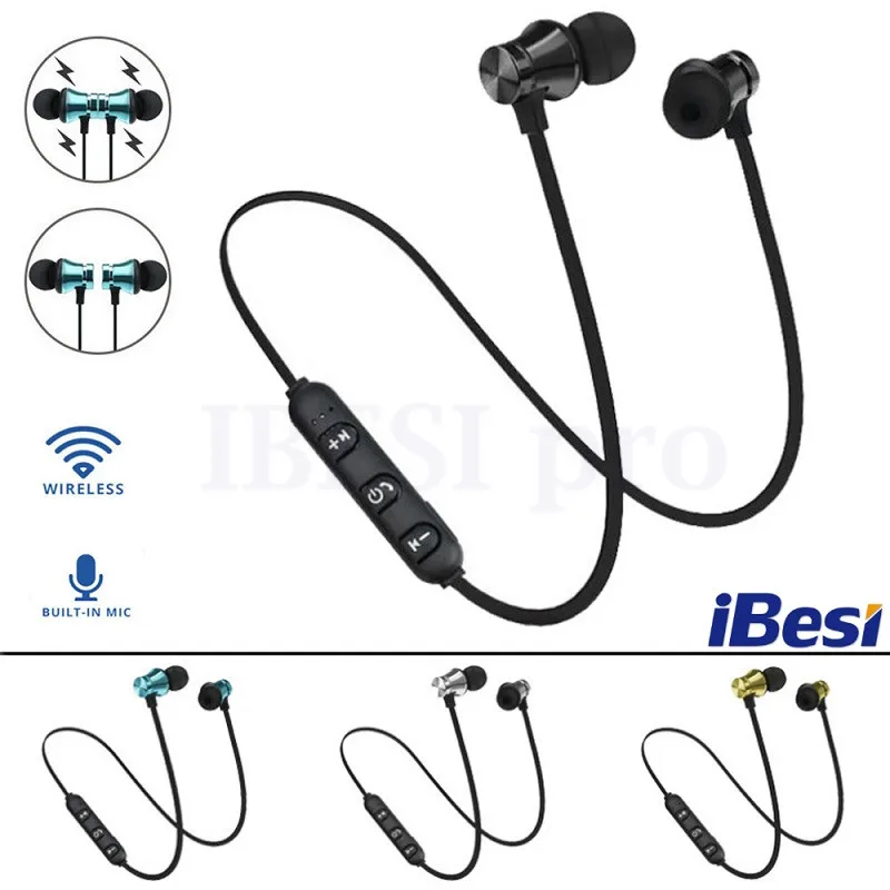 Беспроводные наушники IBESI XT11 магнитные bluetooth с шейным ремешком Спортивная