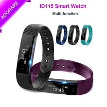 ADORARE Original ID115 Sports Smart Watch Fitness Tracker Step Counter Activity Monitor Bracelet Vibration For IOS Android Woman