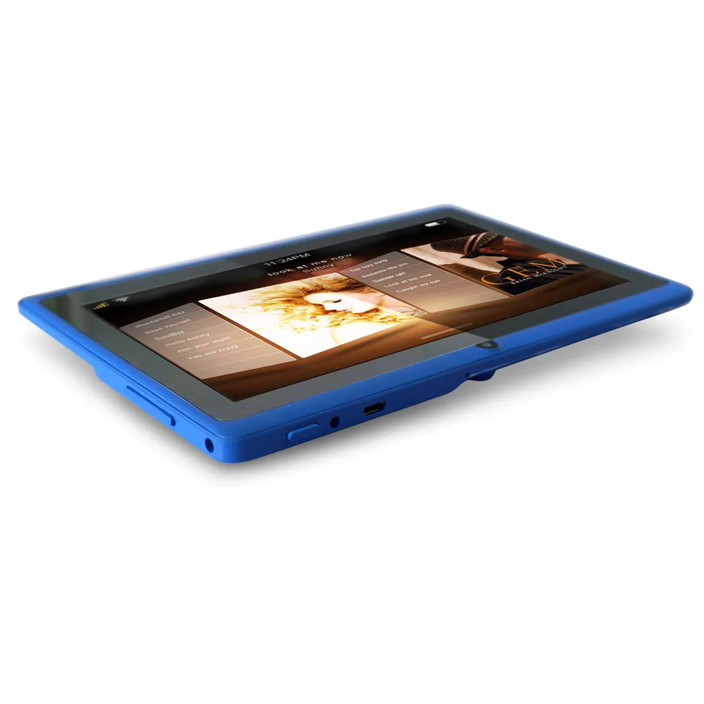Discount 20pcs a lot 7 inch Quad core android 4.4 kids tablet pc Q8 Q88 allwinner 512M 8GB bluetooth HD 1024*600 tablets dual camera wifi 5