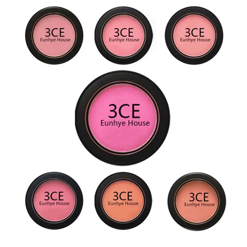 

1pcs Makeup Cheek Blush Powder 7 Color Blusher Natural Baked Blusher Powder Pressed Foundation Face Makeup Blusher Cosmetic
