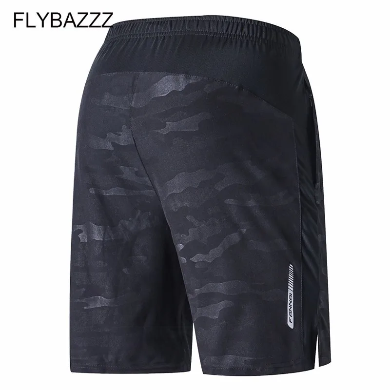 

Plus Size Running Sport Men's Quick Dry Shorts Elastic Pocket Training Fitness Soccer Jersey Sportswear Basketball Loose Shorts