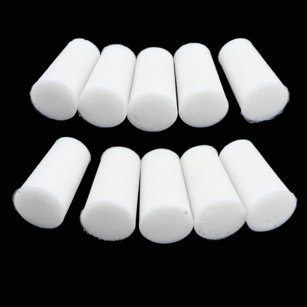 10 Pieces 8-12mm White 1 Hole Rubber Stopper Bungs for 10mm Flask Test Tubes Laboratory Supplies