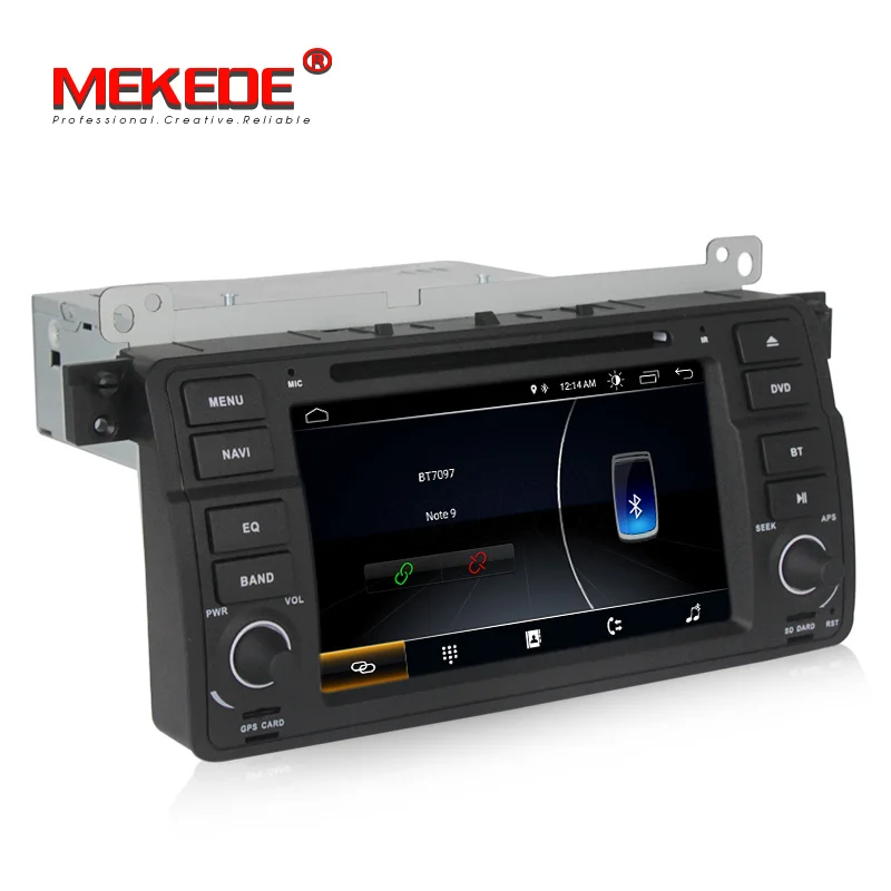 MEKEDE четырехъядерный Android 9,0 автомобильный DVD мультимедийный плеер Для 1din BMW E46 M3 с wifi gps навигацией BT Радио