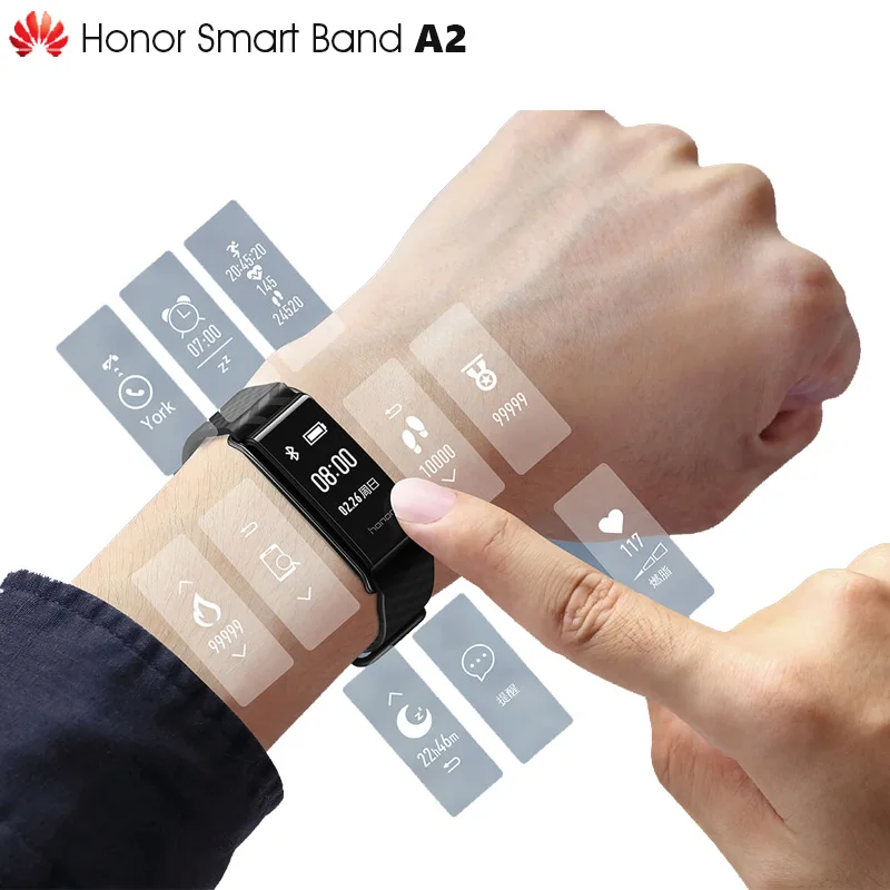 In Stock Original Huawei Honor A2 Smart Wristband 0.96\