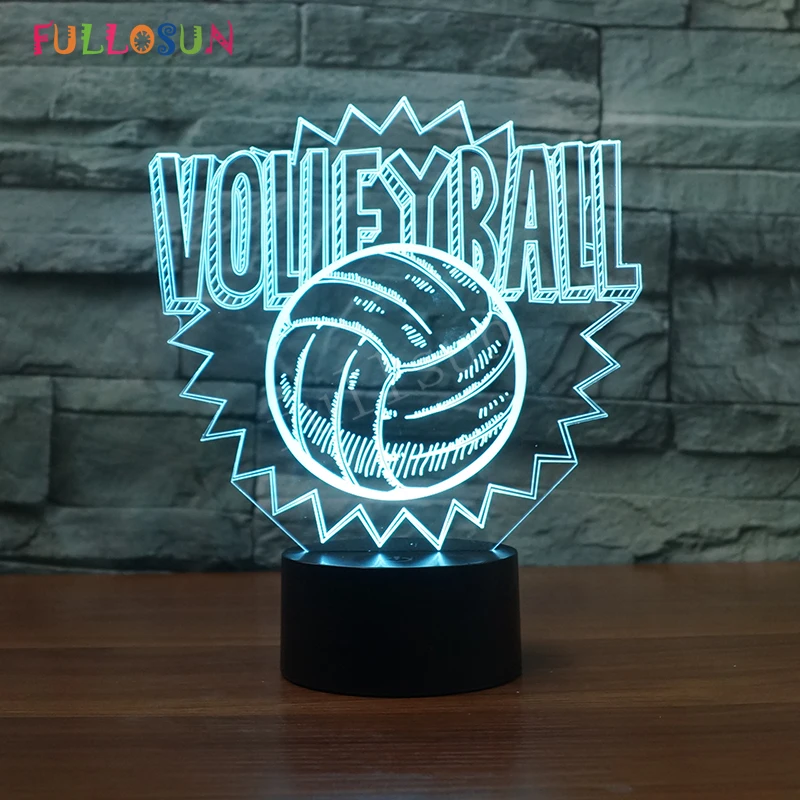 

Volleyball LED Sensor Lights USB Novelty 3D Night Lamp Chrismas LED Light as Kids Bedside Decoration Lamp