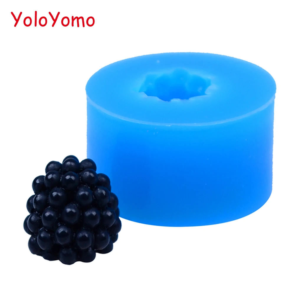 S038YL 13 3 мм 3D Blackberry силиконовая форма сладкие фрукты украшения торта помадка