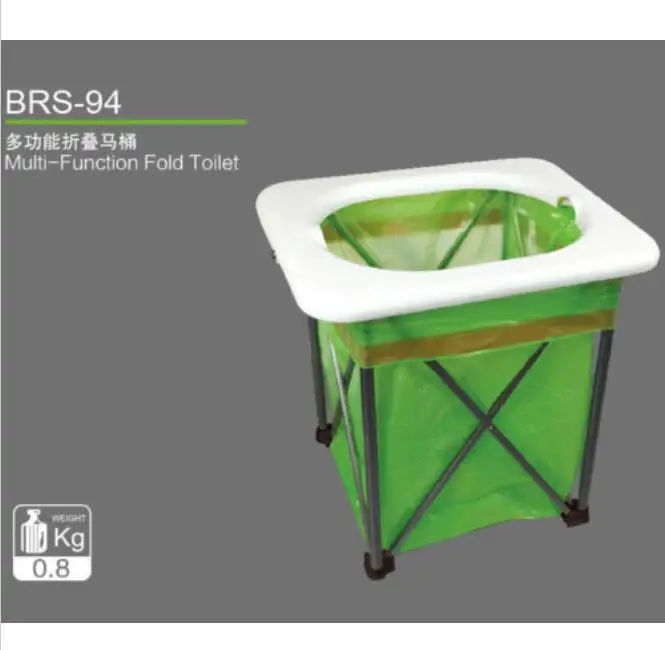 

Outdoor Camping Multifunction Portable Travel Emergency Folding Toilet Trash Can