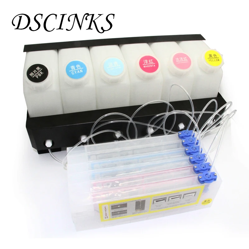 6 Color Bulk Ink System for Mimaki for Roland for Mutoh Printer Continuous Ink Supply System 6 Ink Tank + 6 Cartridge with chip 6 Color Bulk Ink System for Mimaki for Roland for Mutoh Printer Continuous Ink Supply System 6 Ink Tank + 6 Cartridge with chip
