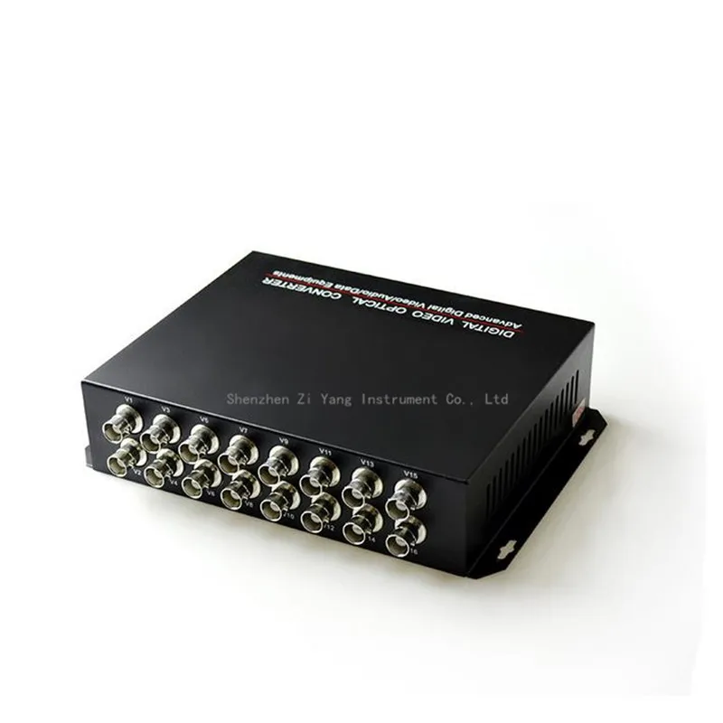 

2pcs/lot 16-channel video fiber converter pure video 16V single multi-mode single fiber FC20KM protection