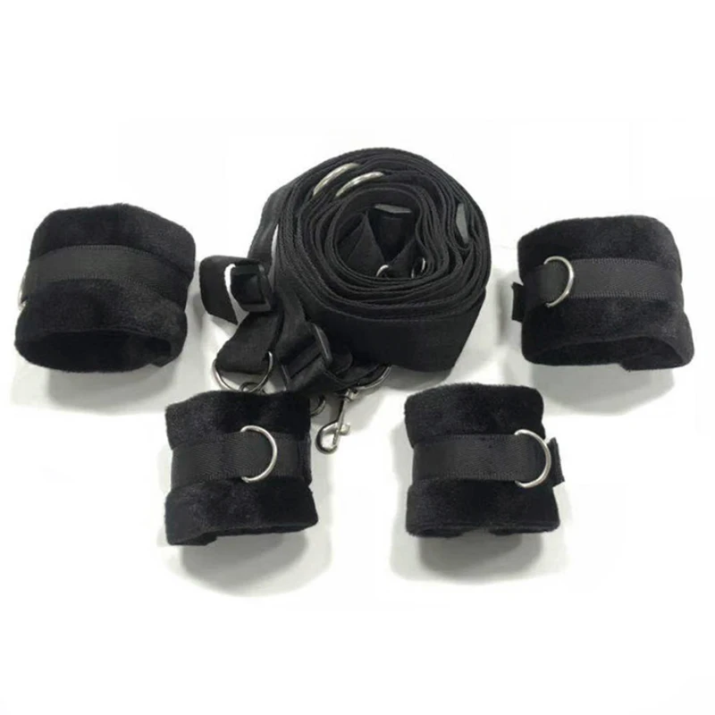 Bondage Toys Exotic bdsm bondage PU handkerchief love game fetish bondage leg open ankle cuff Sex H