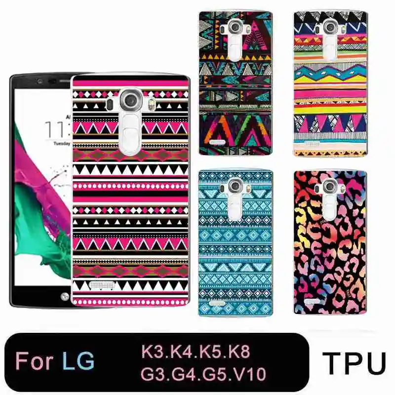 Qmswei ТПУ прозрачный чехол для телефона LG K3 K4 K5 K8 мягкая прокладка леопардовой