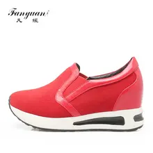 Fanyun/весенние лоуферы на плоской подошве; женская обувь без шнуровки на платформе, увеличивающей рост; удобные женские повседневные лоферы; zapatos plataforma