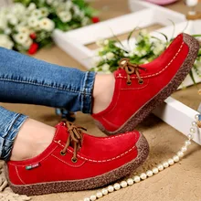 2016 New Fashion Woman Casual Shoes Wild Lace-up Woman Flats Warm Comfortable Concise Woman Shoes Breathable Female Shoes aDT90