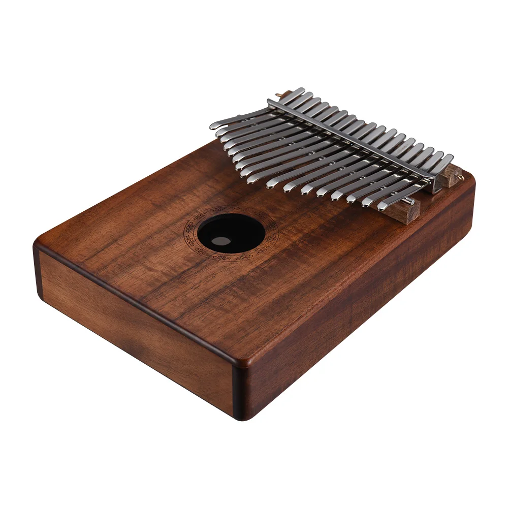 Ammoon AKP 17K портативный 17 клавишный большой пианино Kalimba Mbira Sanza Гавайский Koa с сумкой
