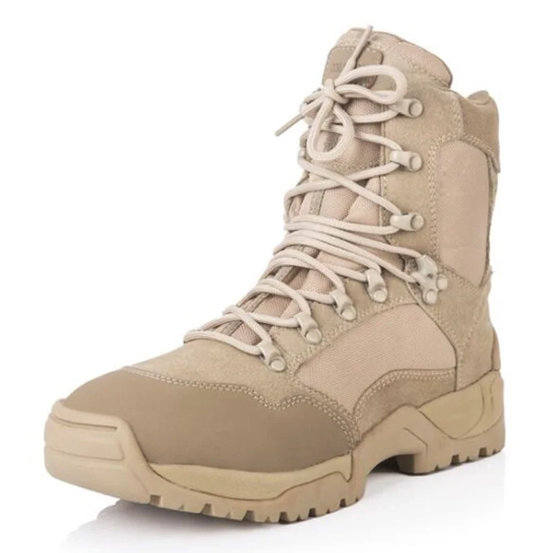 New Men Desert Combat Boots Military Hiking Wearable Boot Desert State