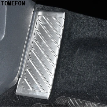 

TOMEFON Stainless Steel For Volkswagen VW Tiguan Second Generation 2017 2018 Interior Foot Rest Pedal Protector Trim Accessoires