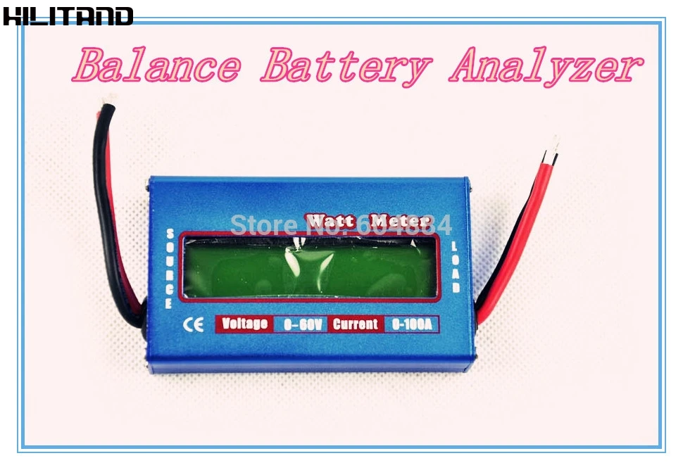 1 шт. синий RC Ватт метр Checker DC 60 в 100A Баланс напряжения батареи анализатор мощности
