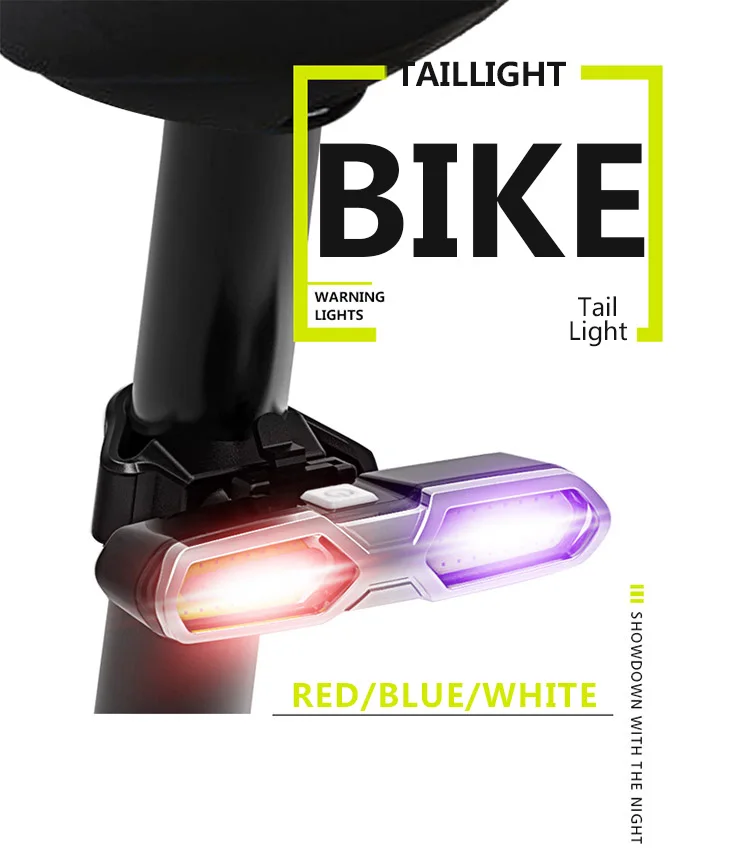 Sale Bike Tail Light USB Rechargeable Warning Safety Bicycle Rear Light LED Bicycle Light Cycling Flash Lamp MTB Road Bike Taillight 0