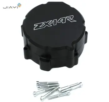 

CNC Billet Stator Engine Cover Crankcase Crank Case Generator Left Chrome Fit For Kawasaki ZX 14R ZX14R ZZR1400 2006-2009 07 08