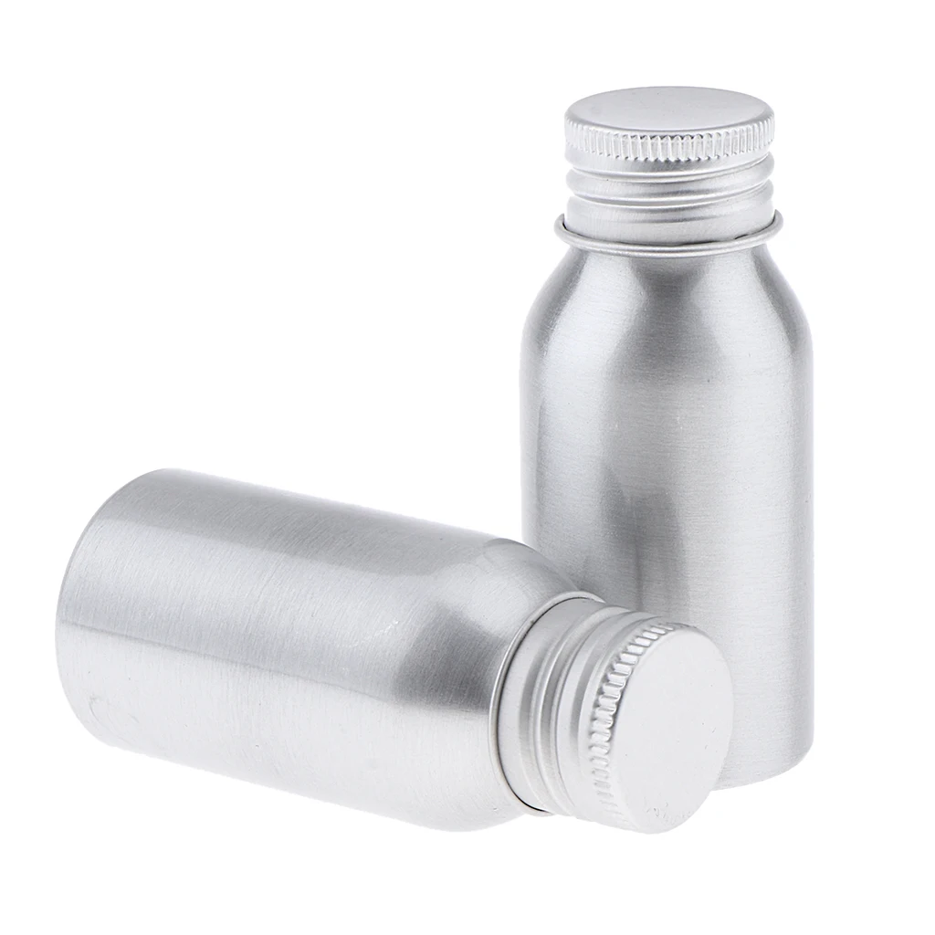 2Pcs Empty Cosmetics Storage Bottles with Screw Cap Containers for Shampoo, Lotions, Liquid Body Soap, Cream