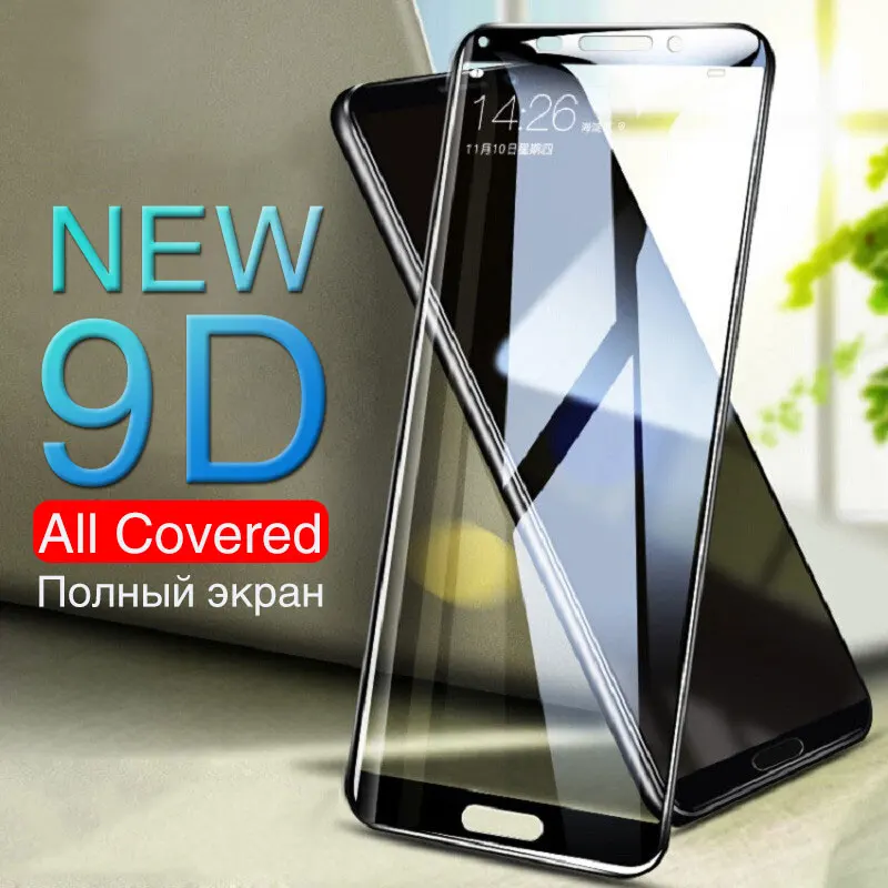 Защитное стекло 9D для Huawei Mate 10 20 9 Lite Pro закаленное с полным покрытием Honor 8 V10