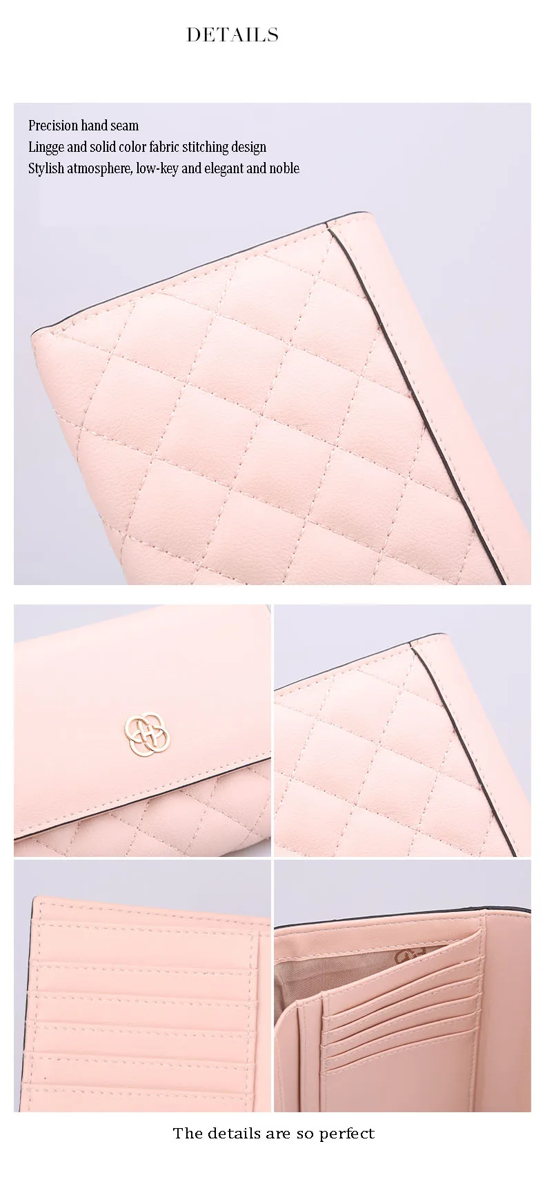 Fashion Brand Women Wallets Purse Wallet Cluthches Clip Coin Card Photo Pocket Shiny Genuine Leather luxury Hand bag For Girls   H10503409_08