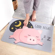 Милый поросенок ковры ванная комната коврики двери дома Спальня Впитывающий Коврик