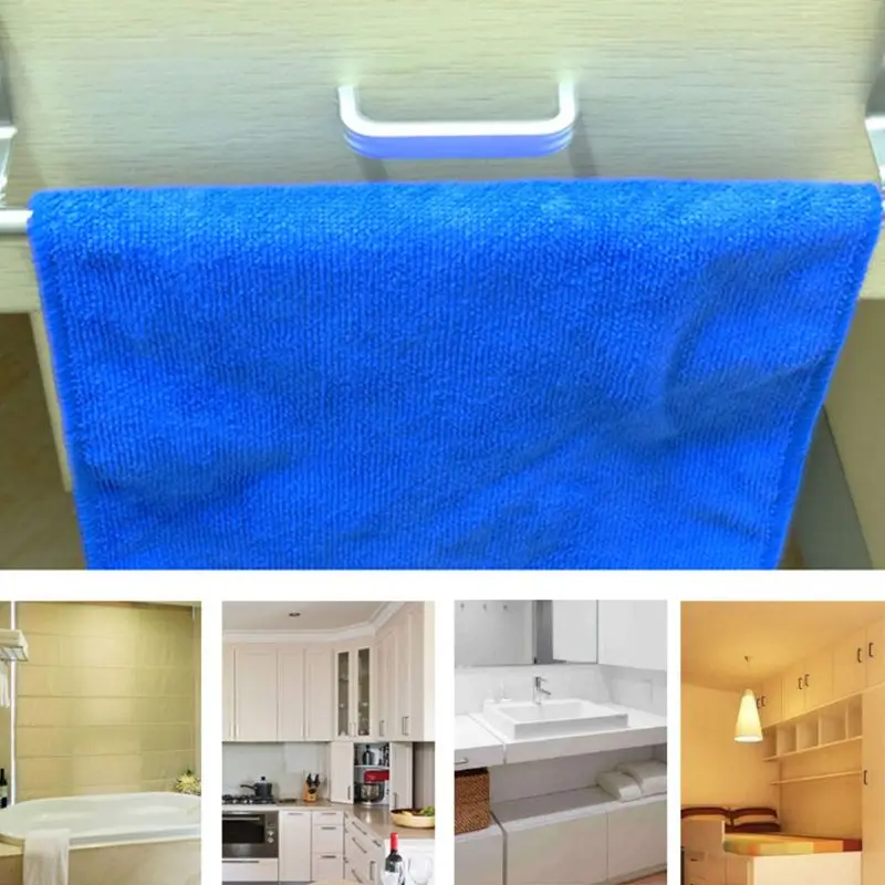 Towel Rack Bar Stainless Hang Holder Over The Kitchen Bathroom Cabinet Cupboard