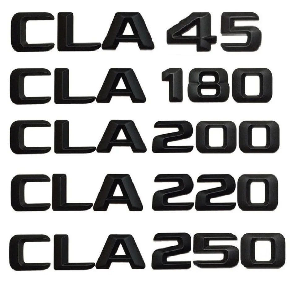 3D матовая черная Автомобильная эмблема C117 CLA CLA45 CLA180 CLA200 CLA220 CLA250 наклейка авто