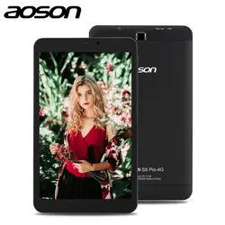 AOSON 4G LTE планшеты для телефонных звонков HD 8 дюймовая сим-карта gps MTK8735B четырехъядерный ips 800*1280 android 6,0 16 Гб US $