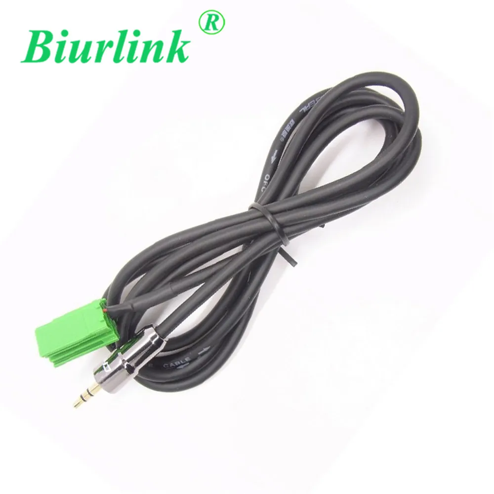 Mini ISO Connector AUX Cable Car CD 6 Pin to 3.5MM Gold Plug Jack Aux