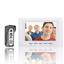FREE SHIPPING 7 Inch Video Door Phone Doorbell Intercom Kit 1-camera 1-monitor Night Vision