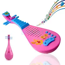 Электрический китайский Pipa музыка электрогитара с детьми шнурок и Пуговицы детские музыкальные инструменты Ранние развивающие игрушки
