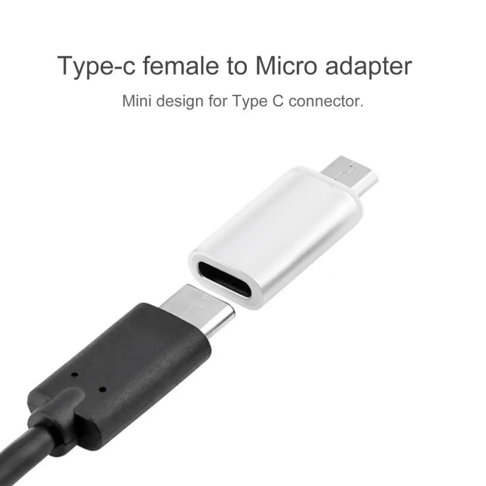 

2017 Newest USB 3.1 Type-C Cable To Micro USB Interface Convert Connector Data Sync Charging Type-C Adapter For Android Phone
