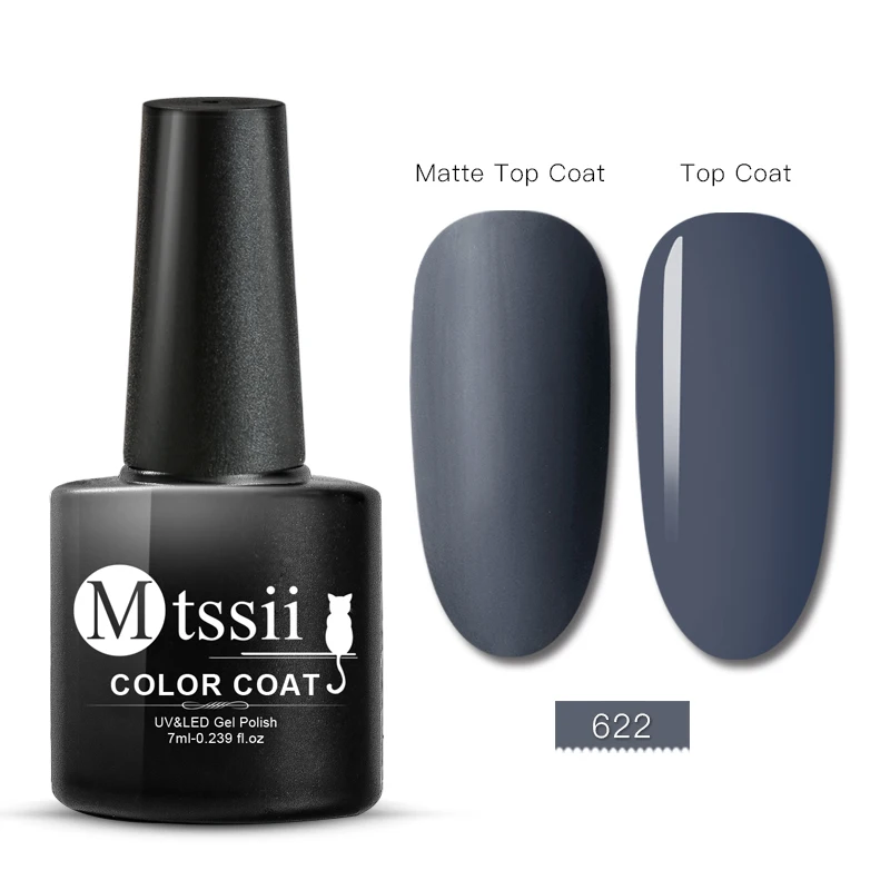 Mtssii, матовый цвет, топ, телесный цвет, Гель-лак для ногтей, полуперманентный, УФ-лак, замачивается сверху, основа для украшения ногтей - Цвет: W2325