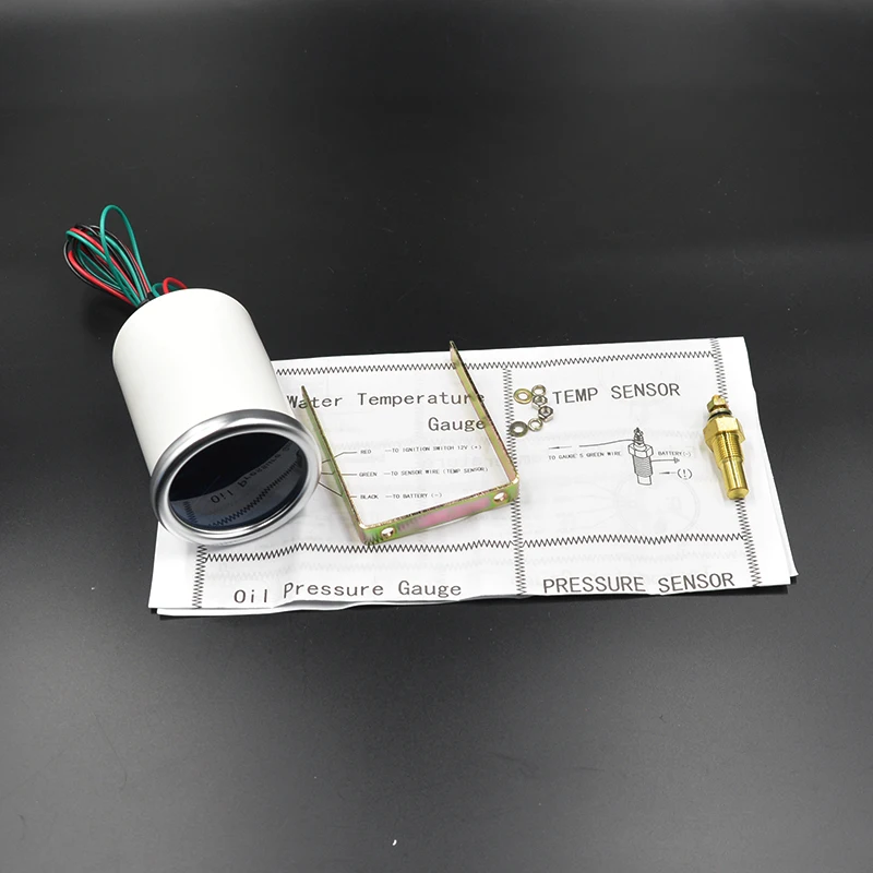 Dragon gauge Универсальный 52 мм Автомобильный указатель температуры масла метр Датчик температуры масла модификация белая подсветка