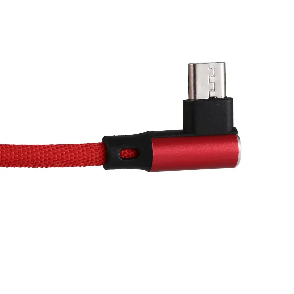 2 м двойной локоть Micro USB кабель для передачи данных для Android/type-C провод для быстрой зарядки зарядное устройство через Micro USB