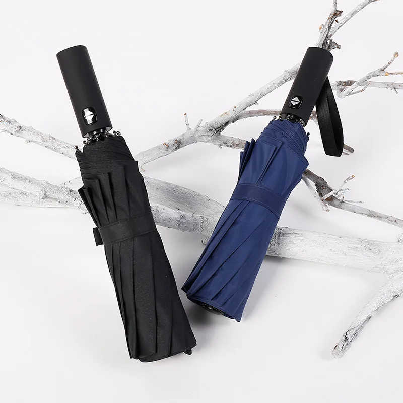 YADA 12 Bone Large Solid Automatic Umbrella Windproof Folding Rainy Umbrellas For Women Men Anti-UV Auto Umbrella Female YD171