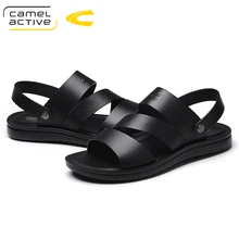 Camel Active/Новые мужские летние модные сандалии из натуральной кожи; мужские пляжные сандалии; летние дышащие яловые мужские туфли