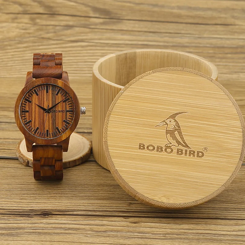 2017 New Design Luxury BOBO BIRD Brand Men Watches Wooden Band Quartz Wood Watch Wrist Watch with Gift Box Male Relogio C-M10