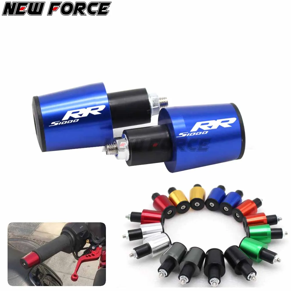 

CNC 22MM Handlebar Grips Handle Bar Cap End P For BMW S1000RR (w and w/o CC) 2015 2016 2017